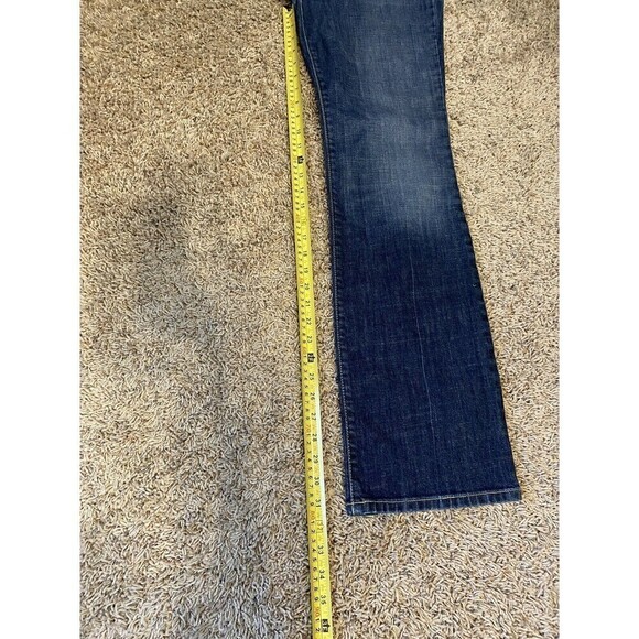 𝅺david KAHN Jeans Size 10 Medium Wash Denim Boot Cut Medium Rise - Picture 10 of 11